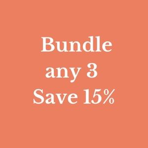 Bundle three and save 10% 😍